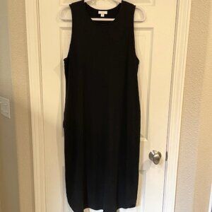 NWT - JJill Wearever black tank 2-in- dress; sz. Large Tall